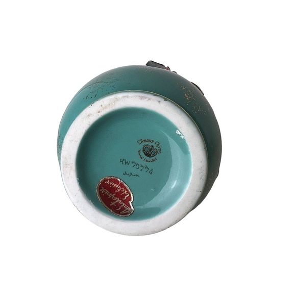 Vintage 1956 L'Amour China Hand Painted & Signed Decorative Vases Made in Japan - Picture 7 of 14